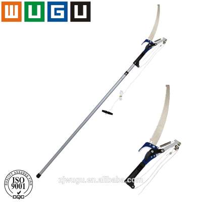 ISO9001 Garden tool 13" Medium carbon steel non-stick coating blade 96" Telescopic pole pruner